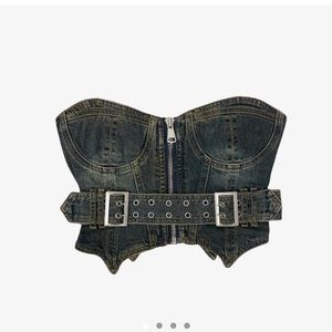ISO! I.AM.GIA Denim Corset Bustier